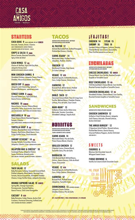 casaamigosaz menu|Order Casa Amigos